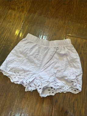 Jessica Simpson Lilac Elastic Waist Cotton Shorts
